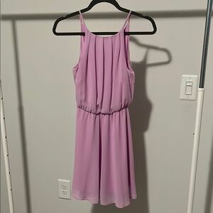 Francesca's Collections Purple Spaghetti Strap Flowy Dress